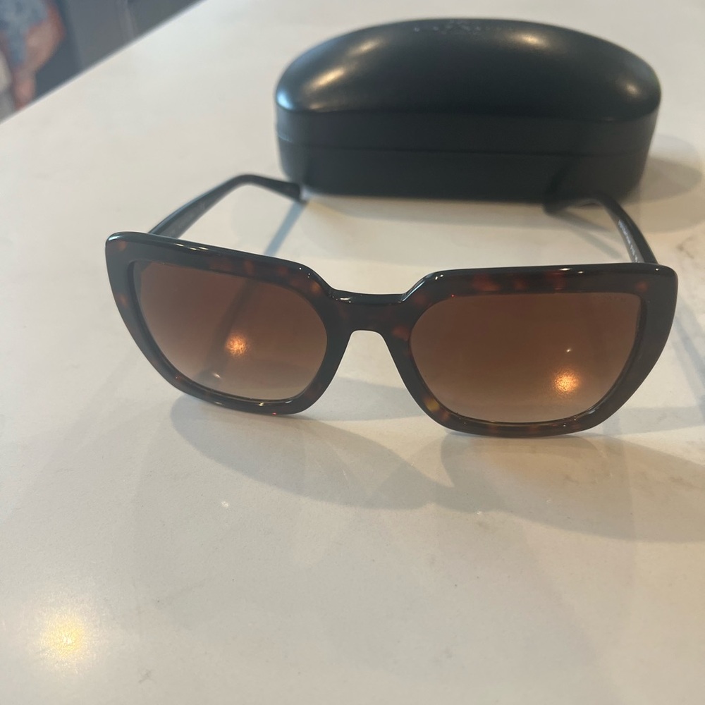 Coach Tortoise Sunglasses with Brown Lenses - Picture 2 of 5
